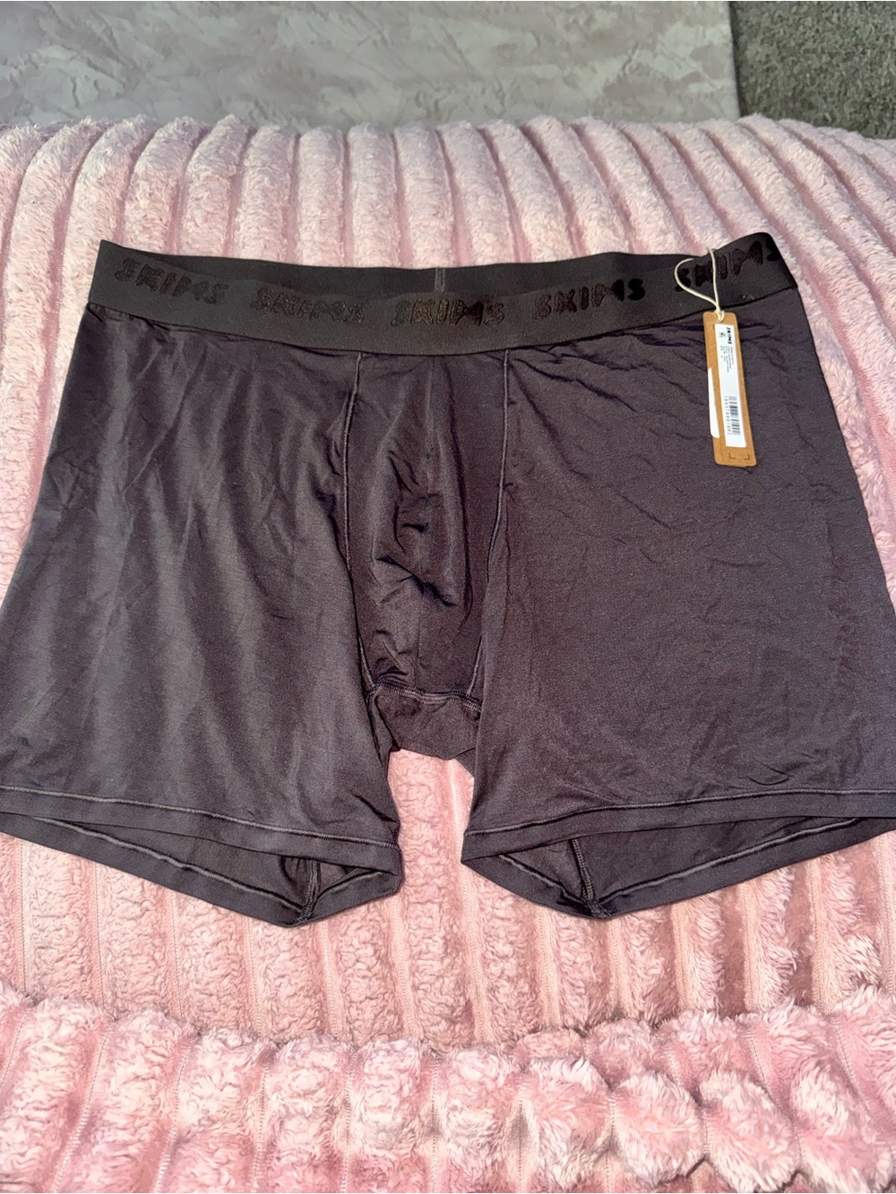 SKIMS Black Boxer Briefs - Stretch Trunk